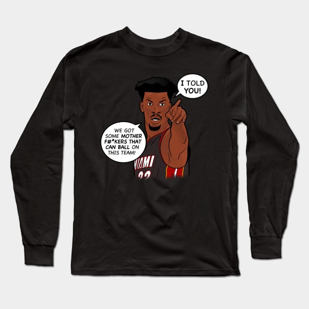 Miami heat goat 22 Long Sleeve T-Shirt by mynamekian